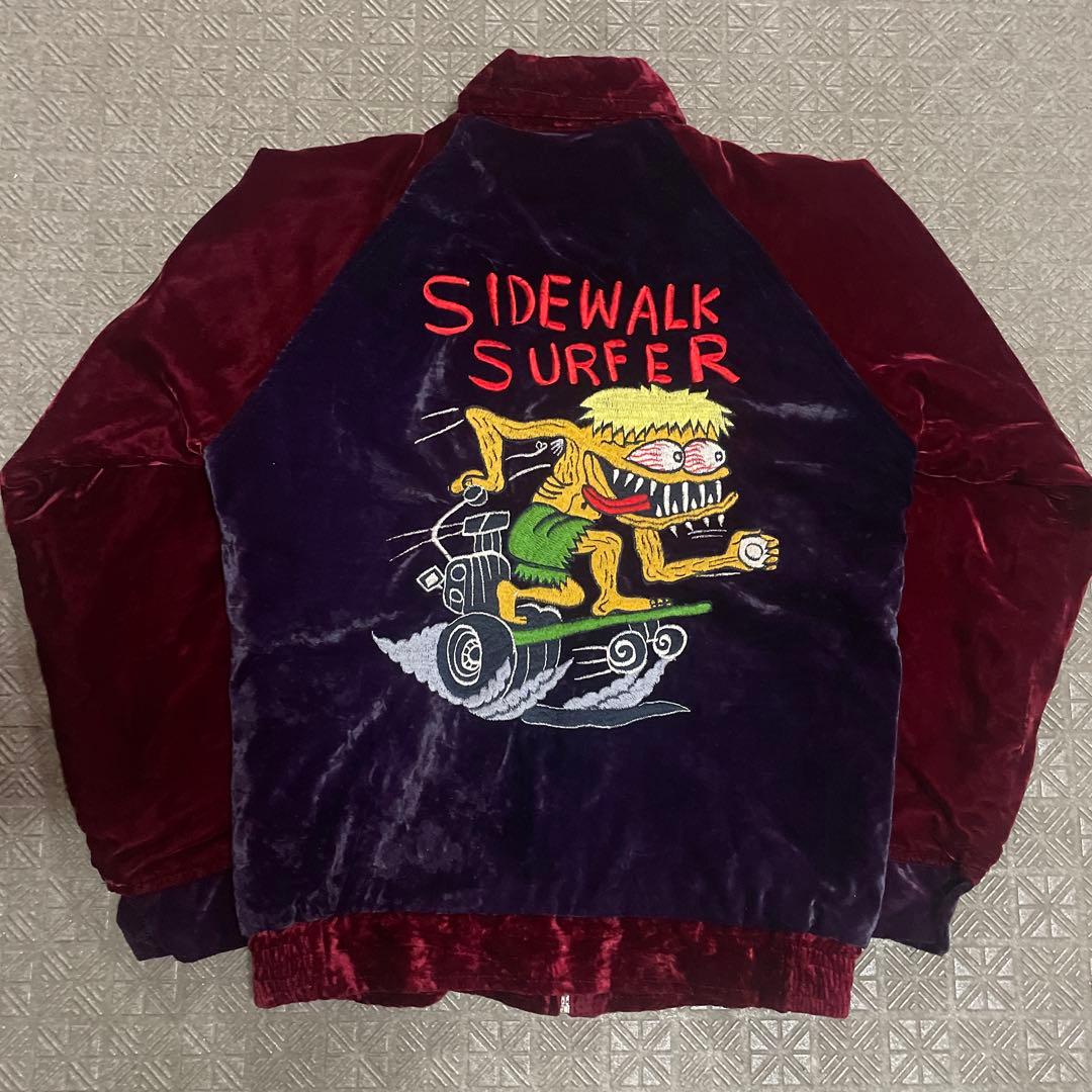 90s 80s SIDE WALK SURFER ベロアジャケット