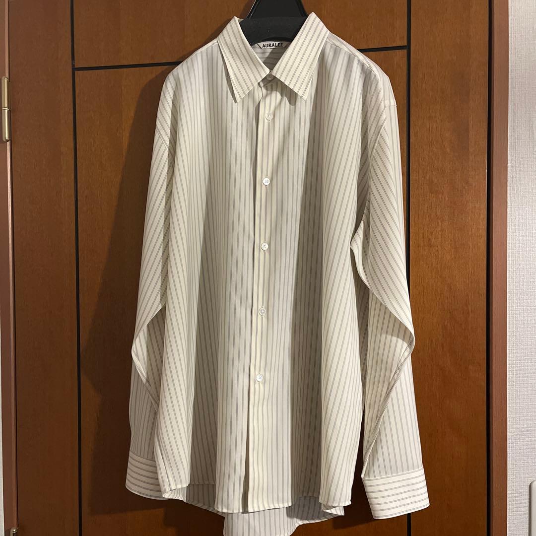 Auralee 25SS スーパーファインウールストライプシャツ AURALEE / オーラリー | 2025SS | SUPER FINE WOOL STRIPE SHIRT