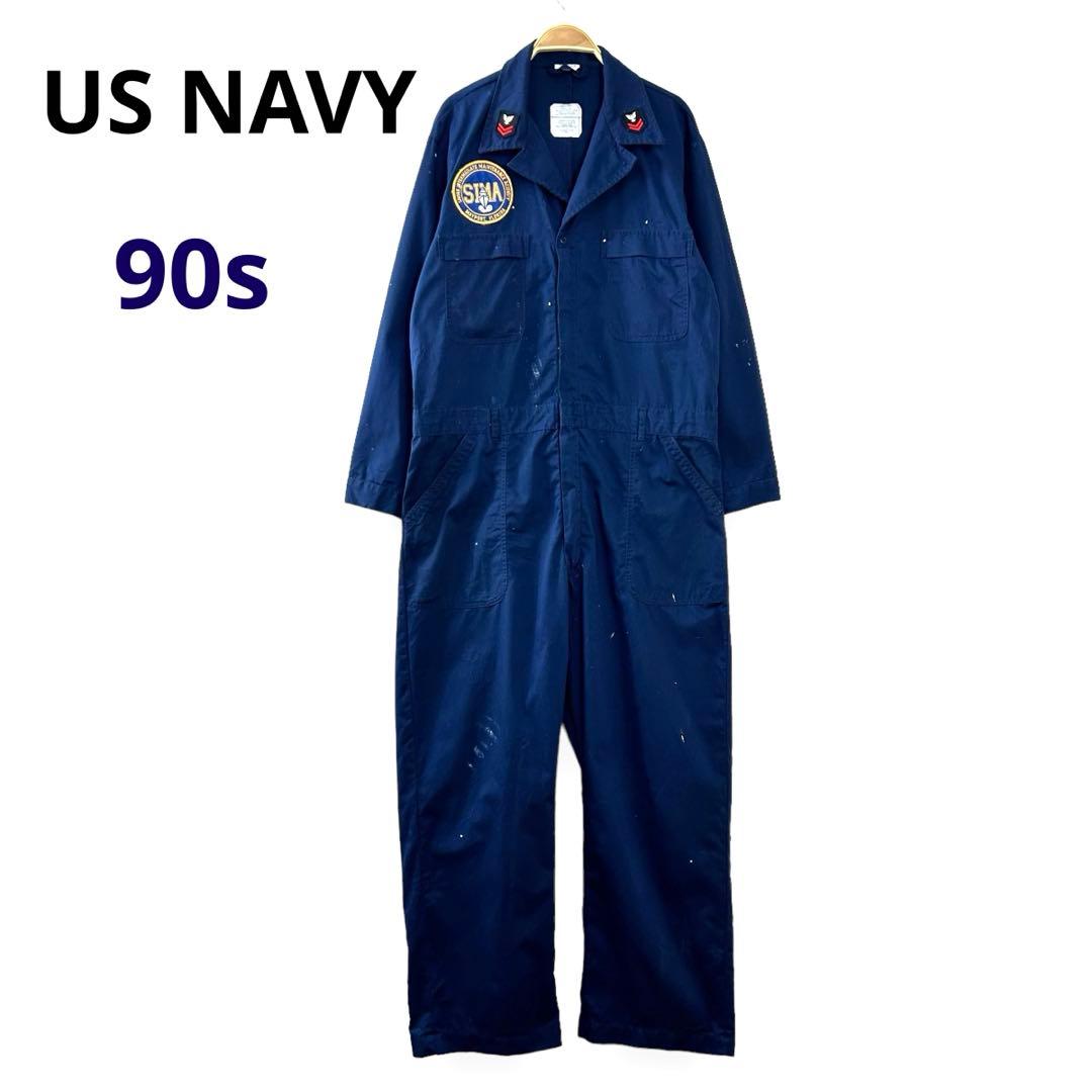 米軍 海軍 USNAVY ユーティリティカバーオール つなぎ ミリタリーS40