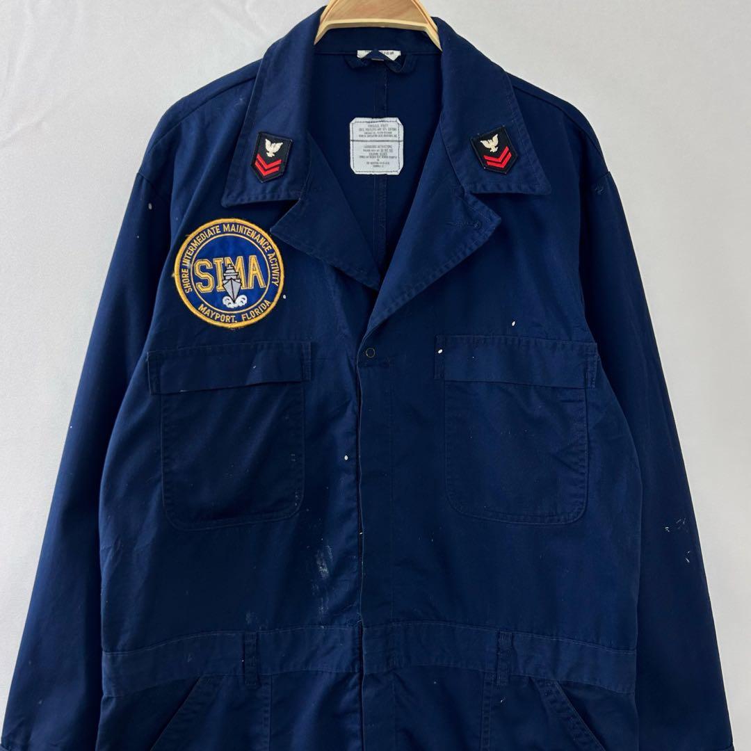 米軍 海軍 USNAVY ユーティリティカバーオール つなぎ ミリタリーS40