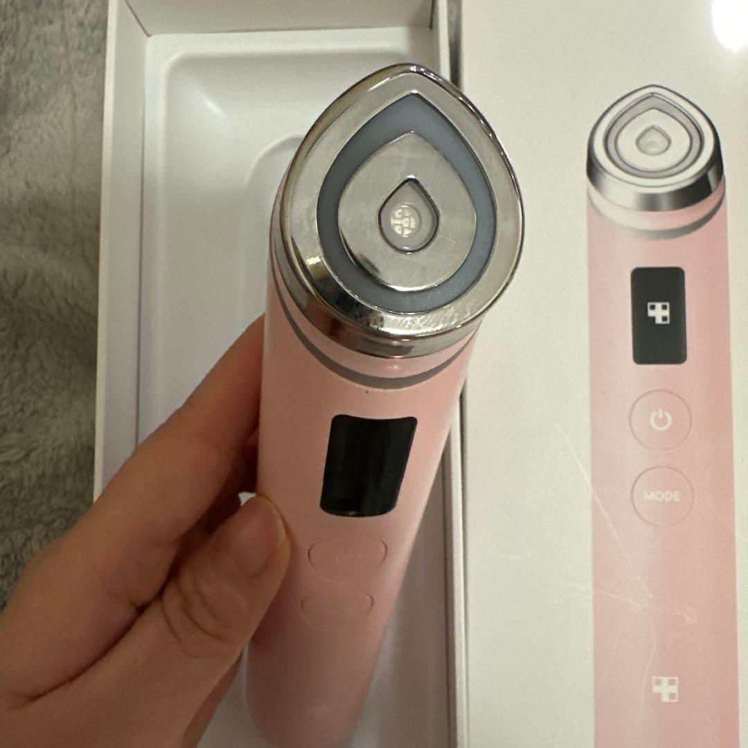 ピンク 美顔器 充電式 モード切替