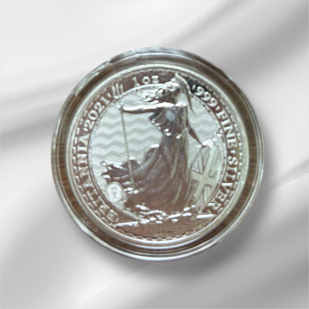 ブリタニア銀貨 1オンス 1枚　2021年製 クリアケース入り