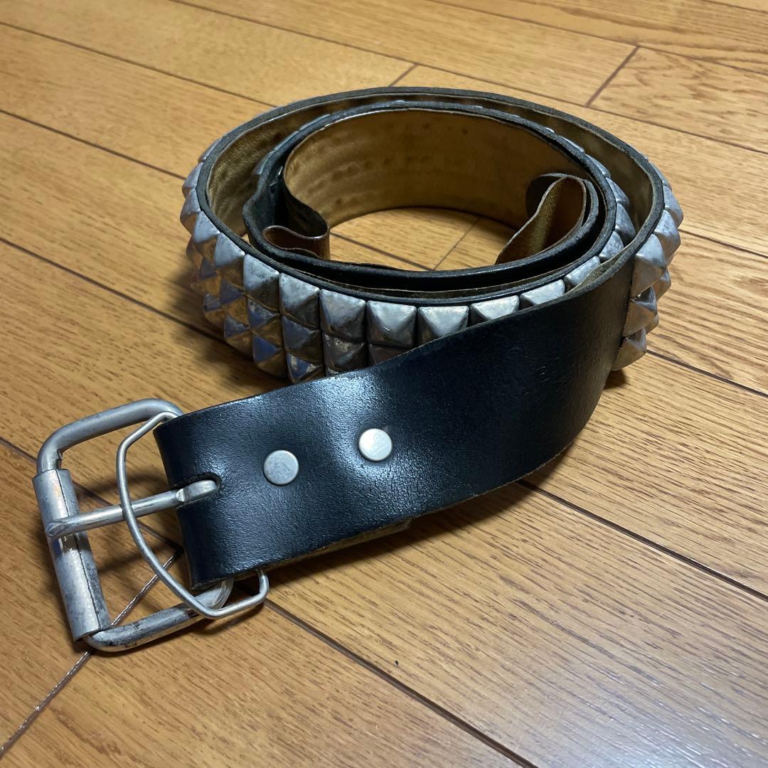 wendy's 3連　鋲ベルト WENDY'S ウェンディーズ 正規 イギリス製 3-Row Hexagon Stud