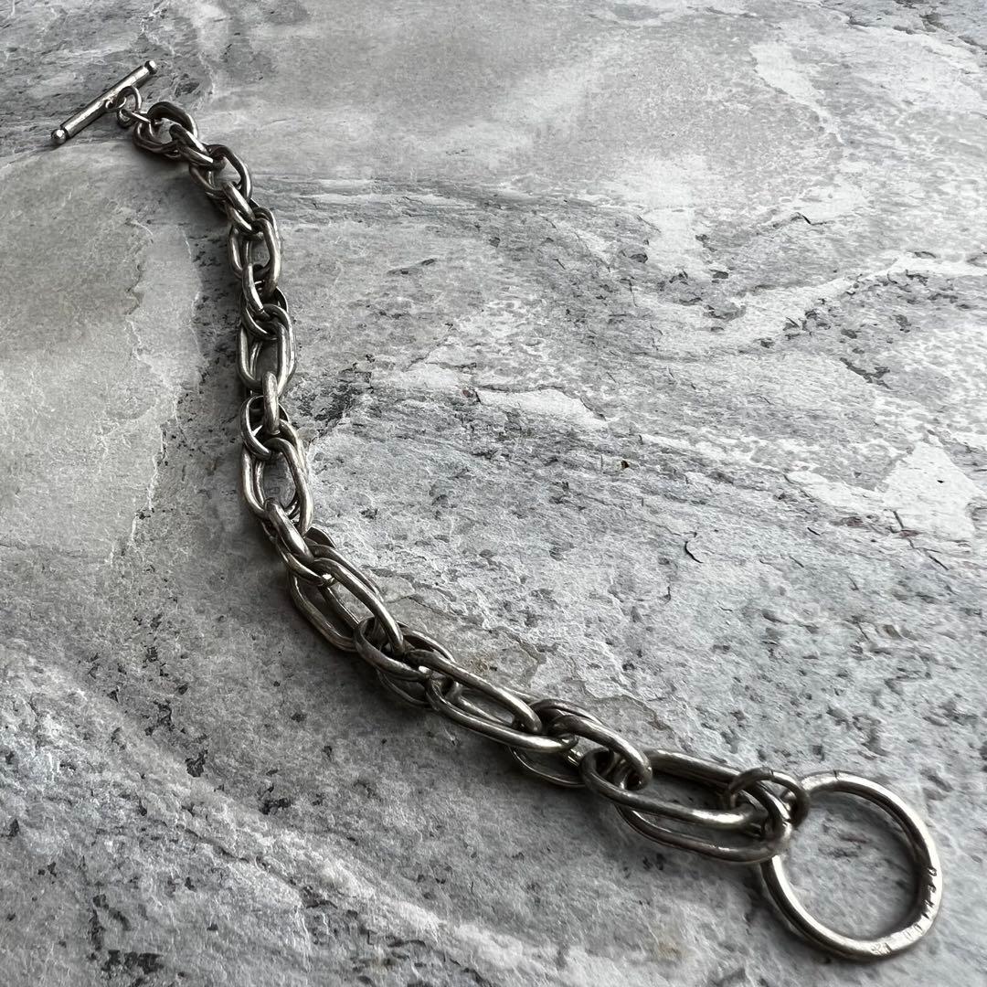 ヴィンテージ ダブル チェーン オーバルフープ メキシコ ブレスレット