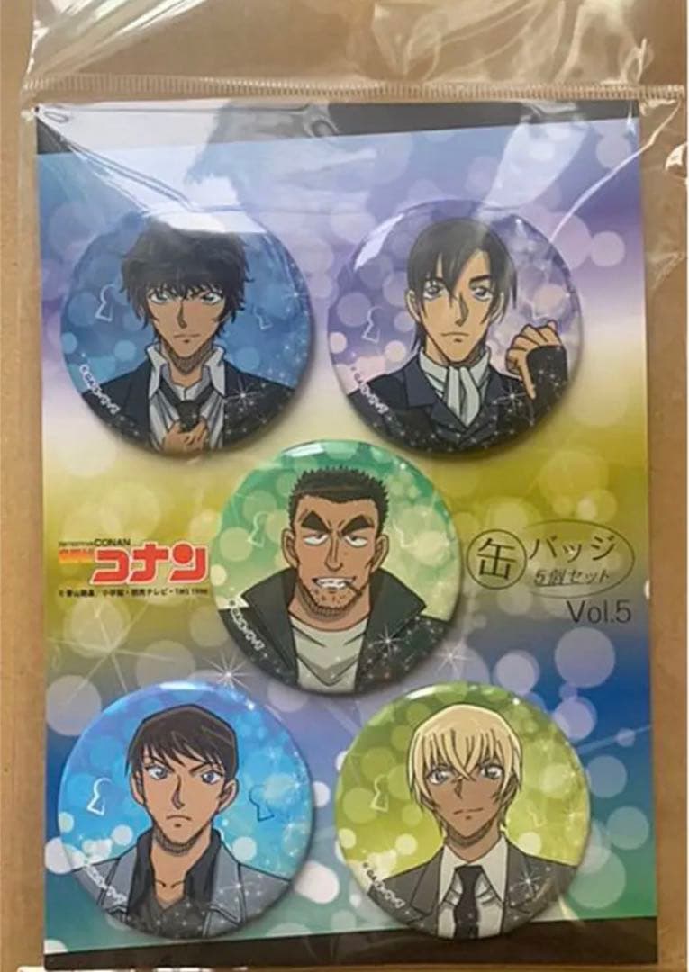 名探偵コナン【警察学校組】缶バッジ5個セット Vol.5 降谷、諸伏、松田