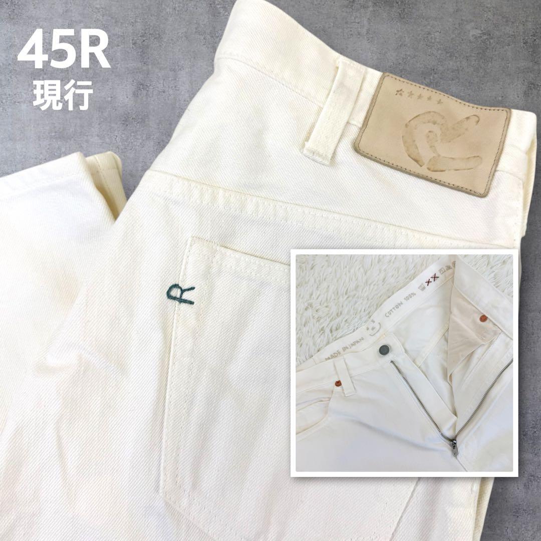 現行 45R ライ麦デニムのクロスビー5 ホワイト デニム ジーンズ 29 45Rライ麦ホワイトデニムのクロスビー5 遖加工（オーシャン帆）: WOMEN