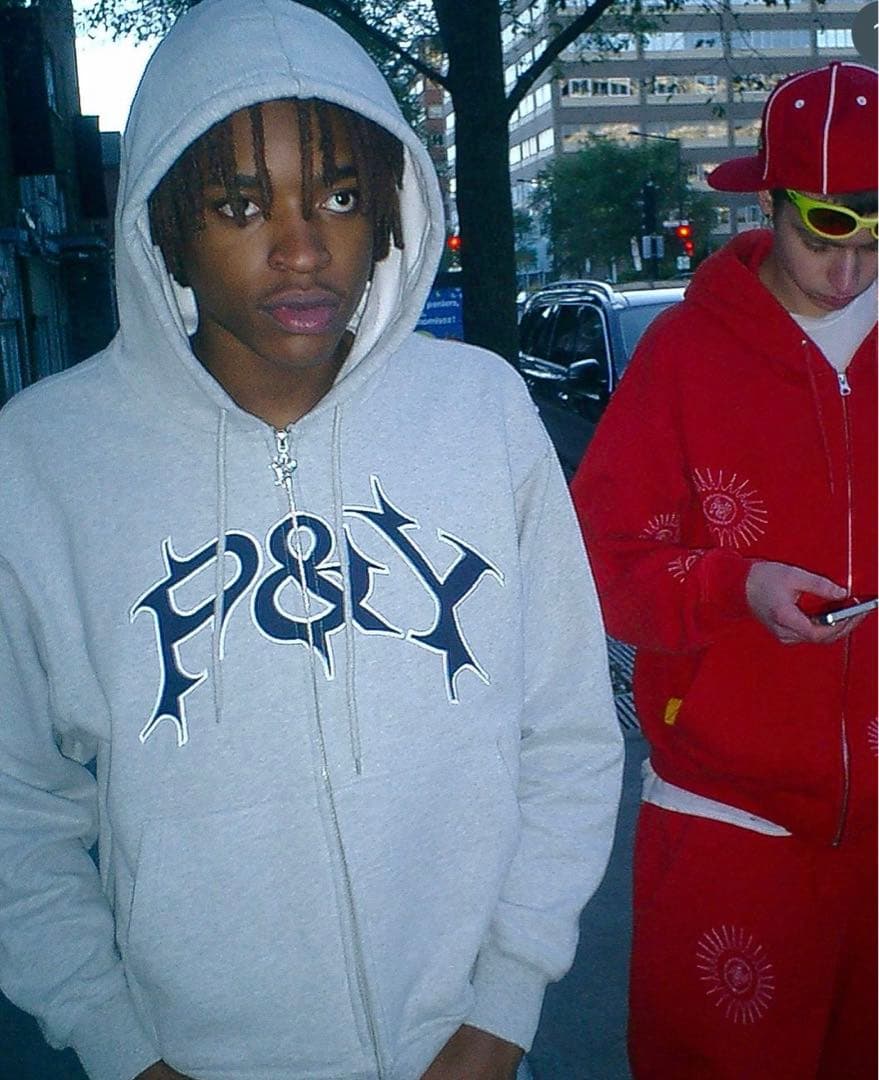 P&Y ジップパーカー グレー punkandyo パンクアンドヨー フーディ