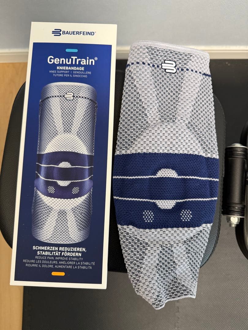 【2回使用】BAUERFEIND ゲニュトレイン 膝サポーター