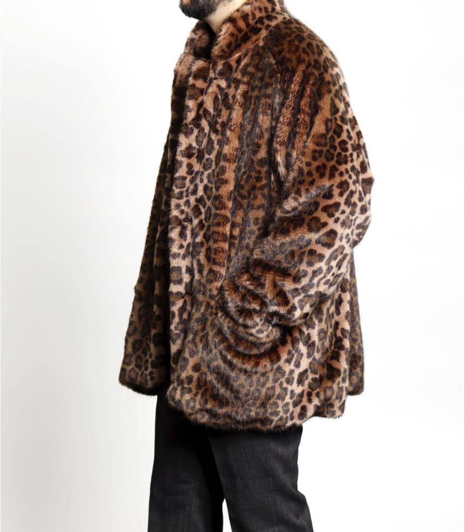 今だけ！21AW S.C.Car Coat-Faux Furレオパード