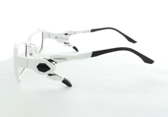 ゲーマー用メガネ　ゴッドアイ GE-01(56サイズ) シロ新品