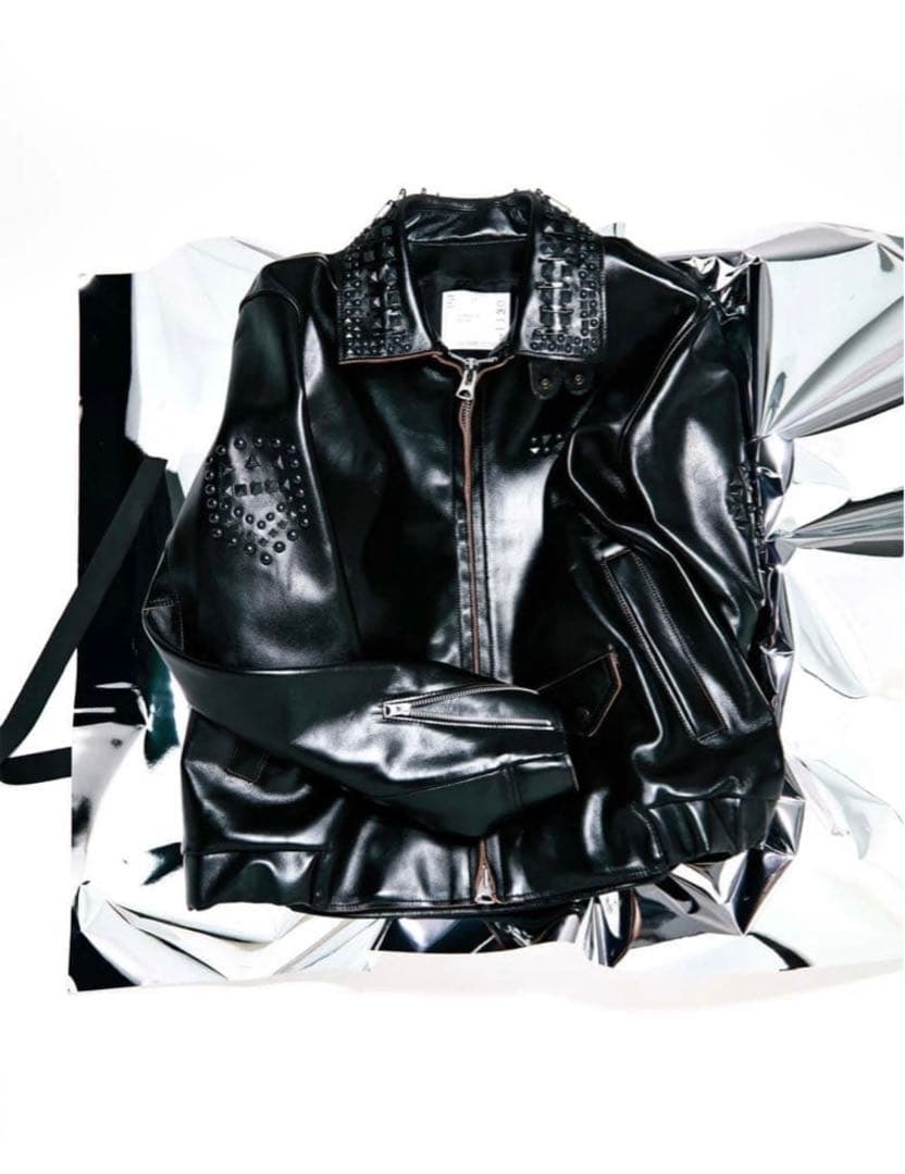 サイズ　2 Sacai Studded Leather Jacket