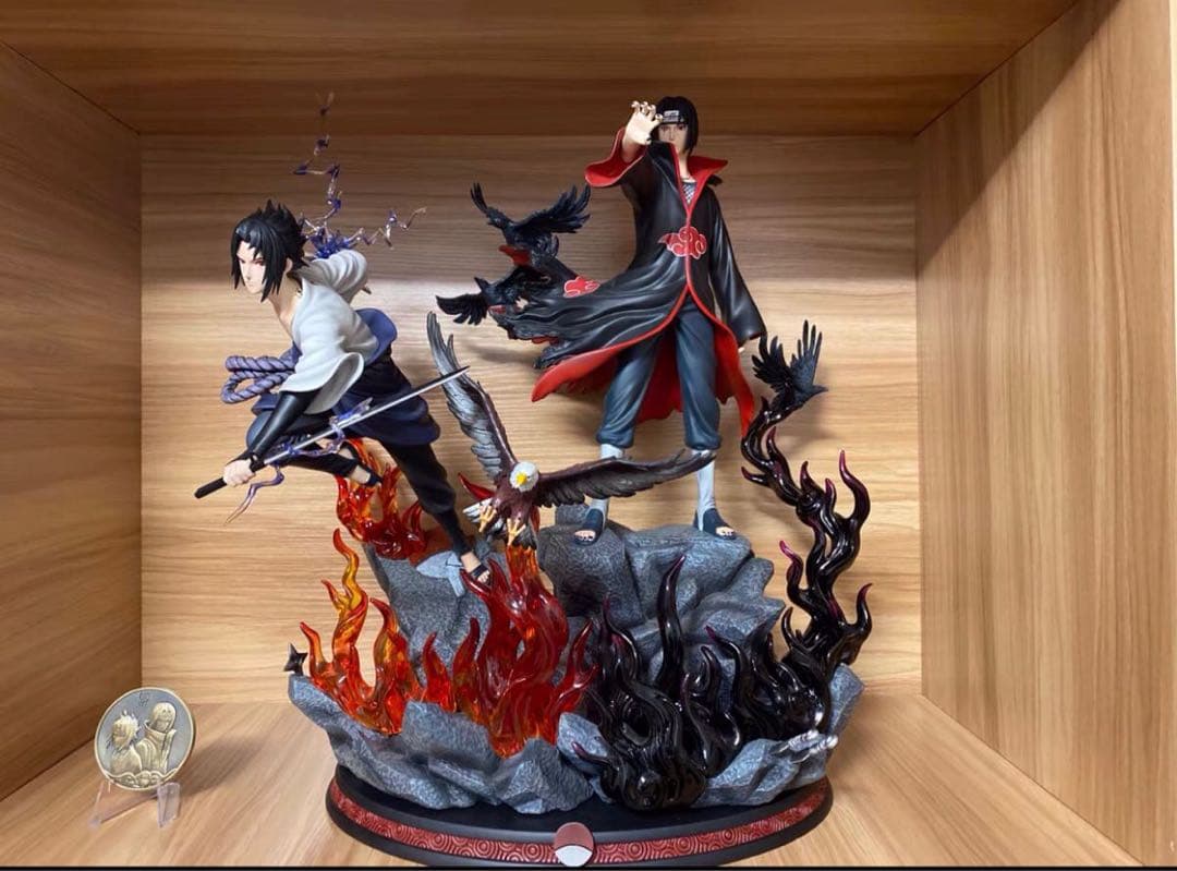 NARUTO ナルト うちはサスケ うちはイタチ ガレージキット スタチュー① ナルト うちはイタチ サスケ ガレージキット 塗装済み完成品