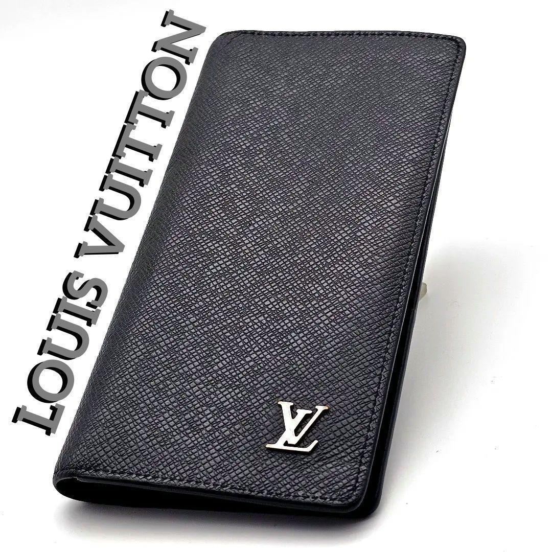 e様　ポルトフォイユ　ブラザ　タイガ　メタリックロゴ　長財布　A139 LOUIS VUITTON ルイヴィトン ポルトフォイユ ブラザ タイガ 長財布