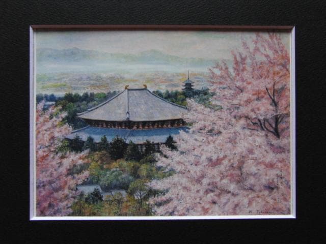 高橋里謡子、【青によし寧楽の都は】、希少な額装用画集より、美品、新品額装付