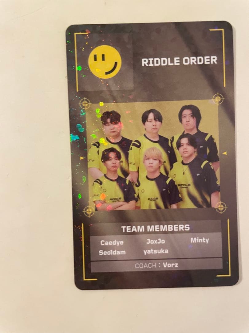 VCJ入場特典トレーディングカード RIDDLE ORDER全メンバー