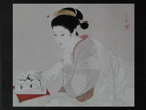 志村立美、【うちかけ】、希少な大判額装用画集より、美品、新品額装付