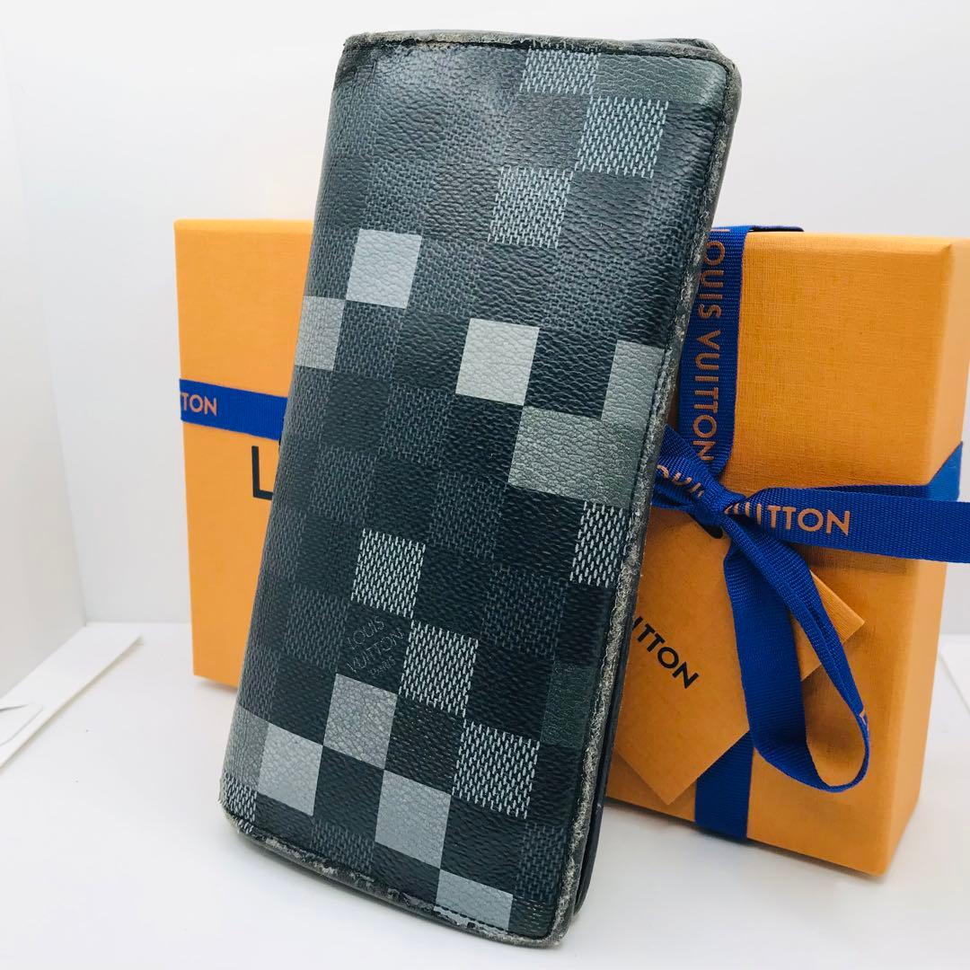 超希少✨ルイヴィトン ダミエ グラフィット ピクセル ポルトフォイユ プラザ 黒