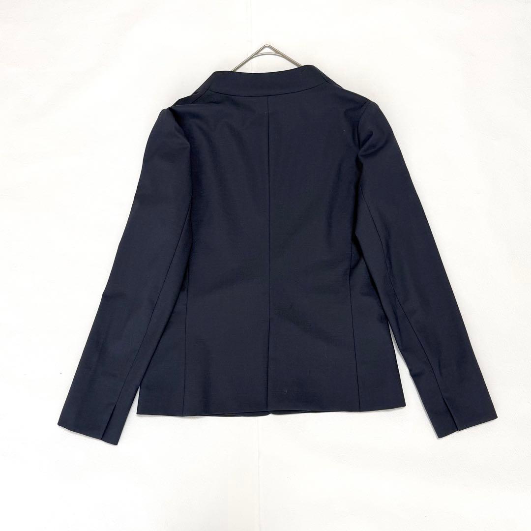 美品 グリーンレーベルリラクシング カチリラ パンツスーツ ノーカラー