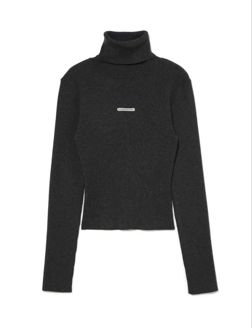 トップス andmary Mary turtle knit tops gray