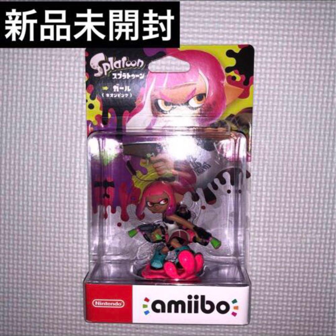 新品未開封】スプラトゥーン amiibo ガール（ネオンピンク）アミーボ