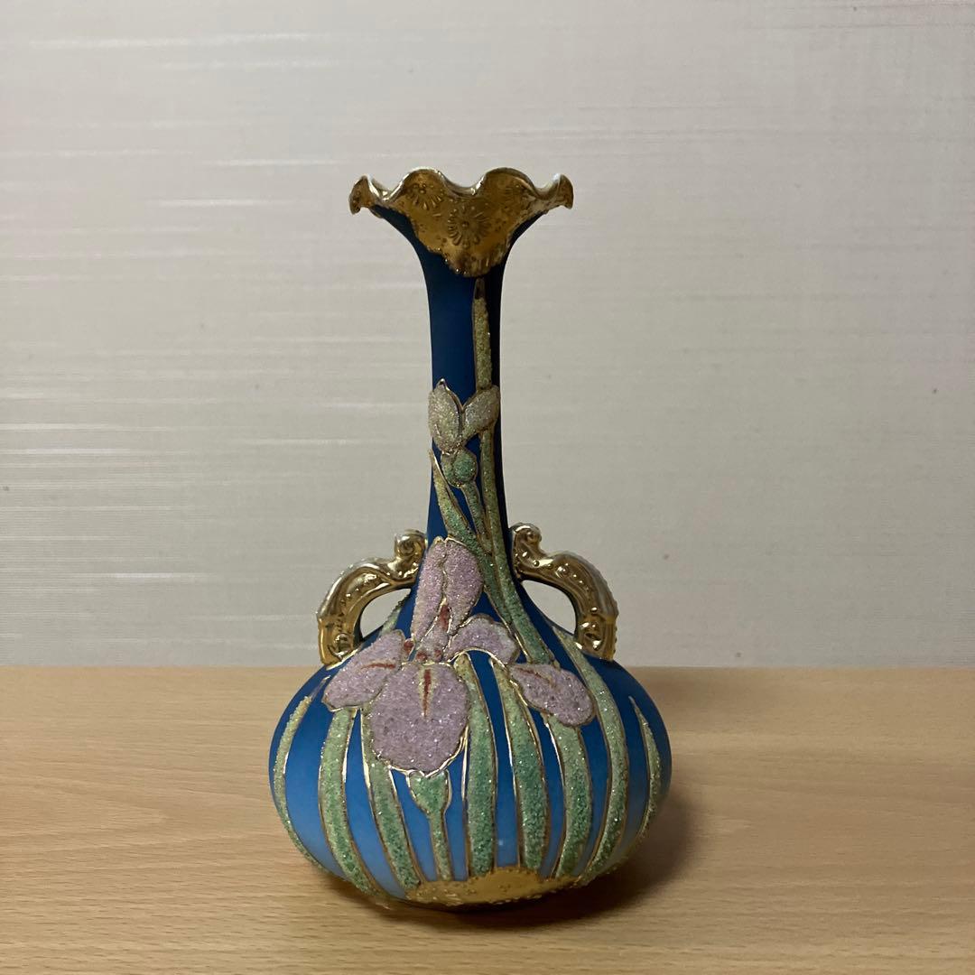 オールドニッポン　コラレン　花瓶 オールドノリタケ コラレン（coralene） – アンティークテーブルウェア