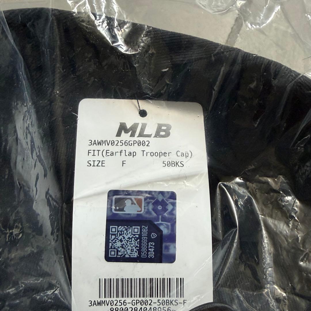 MLB】イヤーフラップキャップ＊ 黒＊フリーサイズ＊韓国限定 - メルカリ
