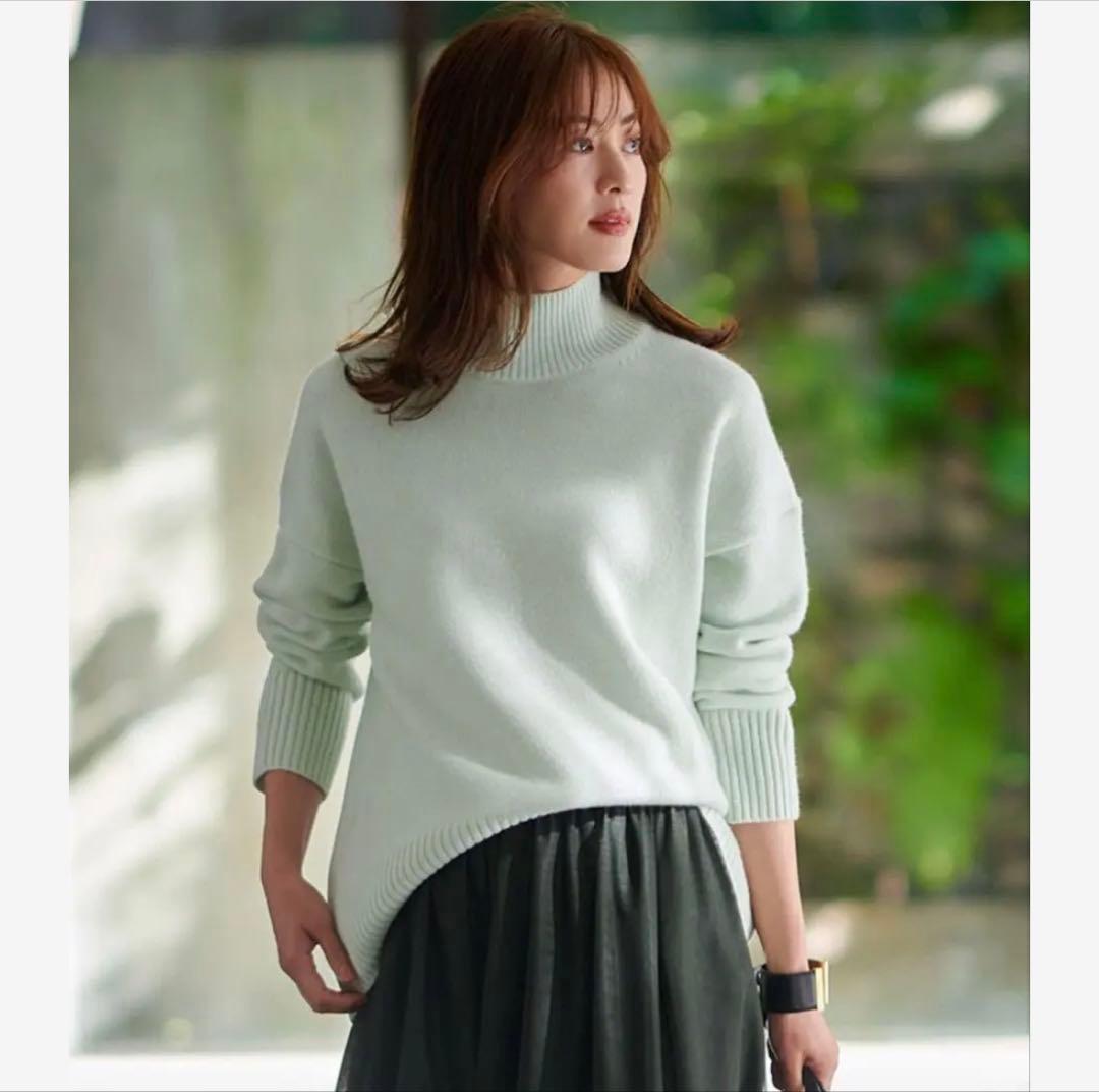 23区 S ウールカシミヤブレンド スタンドネック ニット ¥19,910