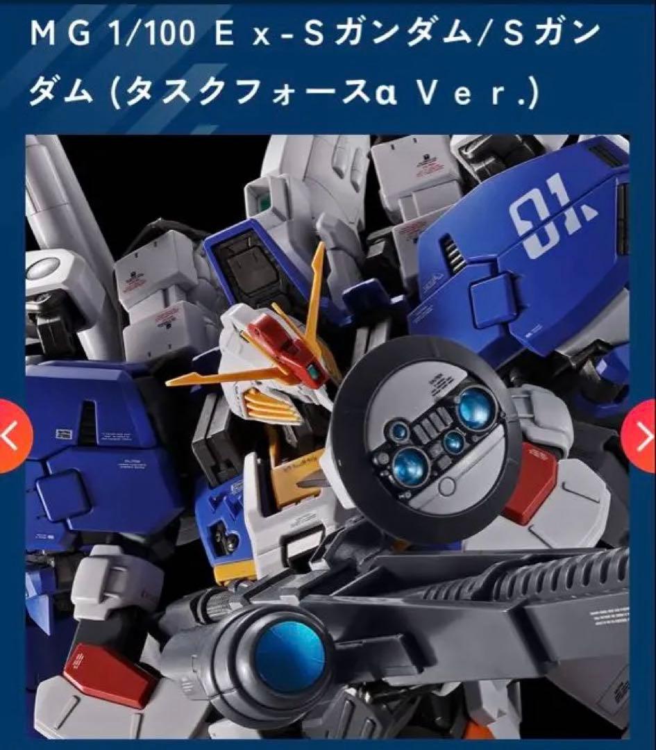 【新品未開封】ＭＧ Ｅｘ-Ｓガンダム/Ｓガンダム (タスクフォースα Ｖｅｒ.)