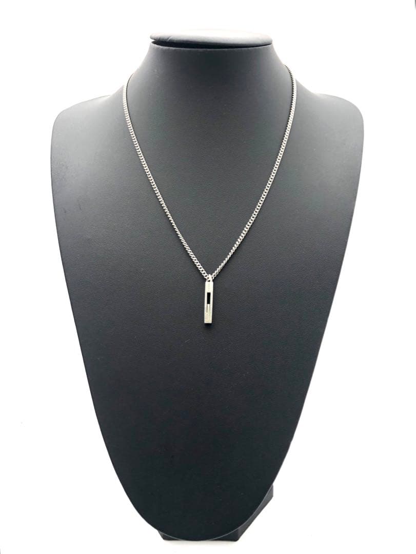 R GUCCI シルバー　ネックレス　SV925 GUCCI（グッチ） Gロゴ プレート ペンダント ネックレス SV925 Ag925