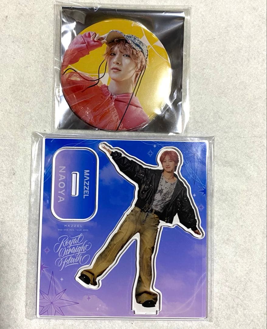 MAZZEL NAOYA アクリルスタンド 缶バッジ MAZZEL NAOYA ナオヤ 缶バッジ おまけ付 - メルカリ