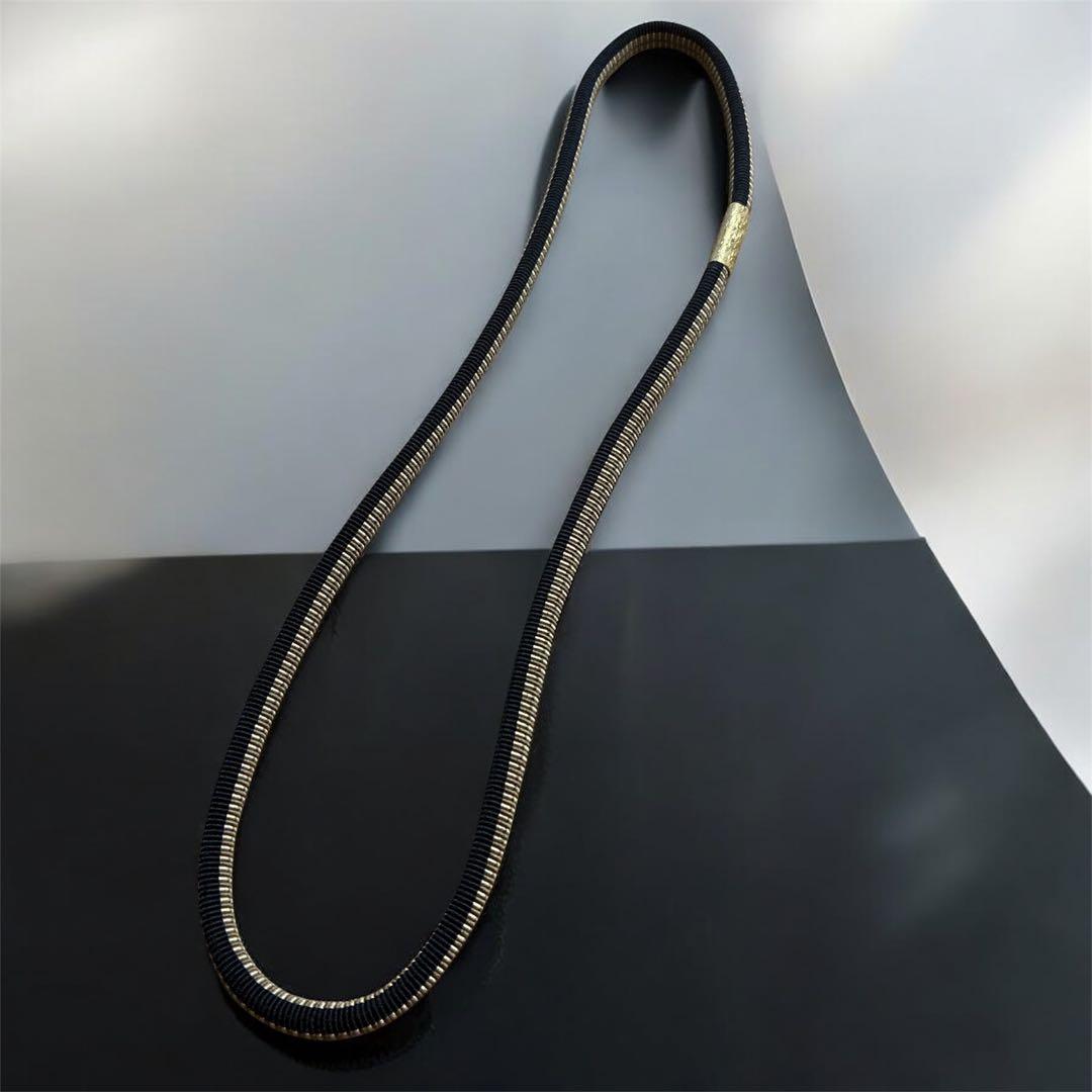 蓮花戯水　組紐　黒色　1本