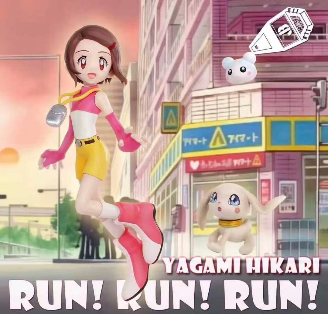 デジモン 八神ヒカリ プロットモン 樹脂フィギュア ガレージキット