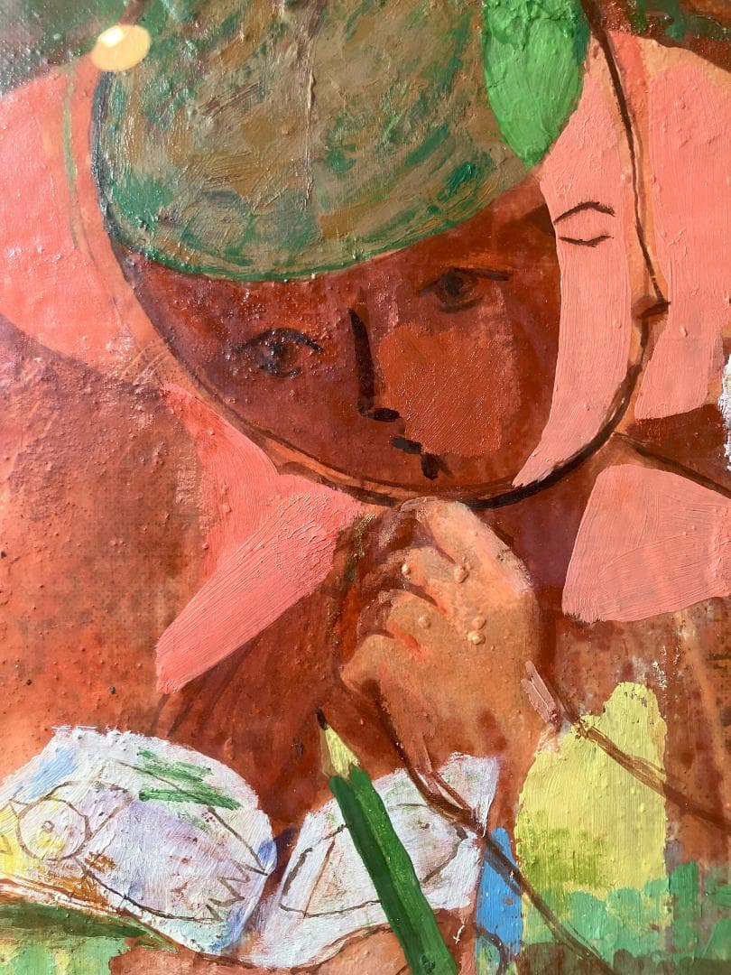 絵画　増田浩一先生の「どんぐりのこと」の作品です。