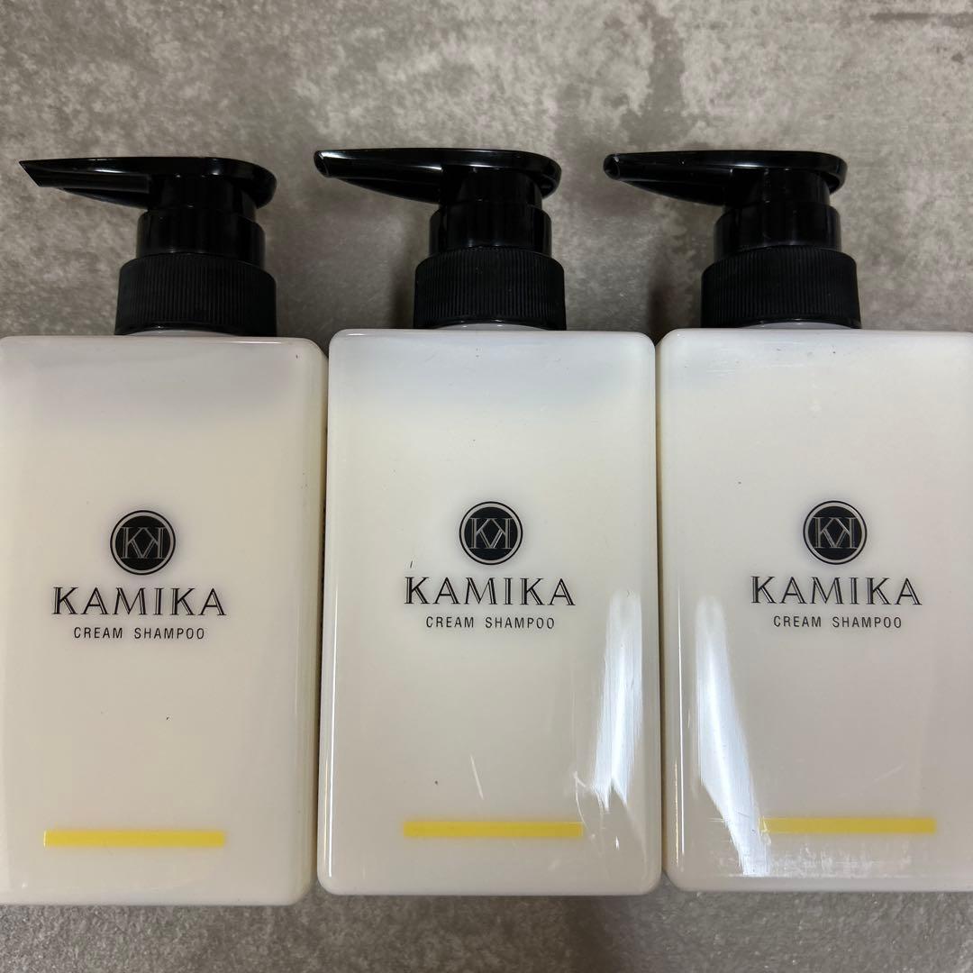 KAMIKA カミカ　クリームシャンプー　ベルガモットジャスミン 　400g３本