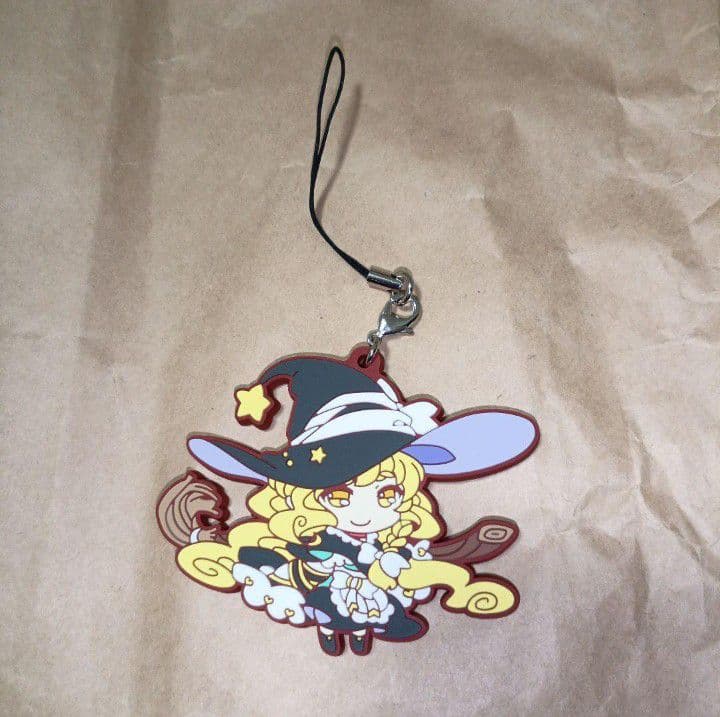 東方project　ラバーストラップ　霧雨魔理沙　ラバーストラップ