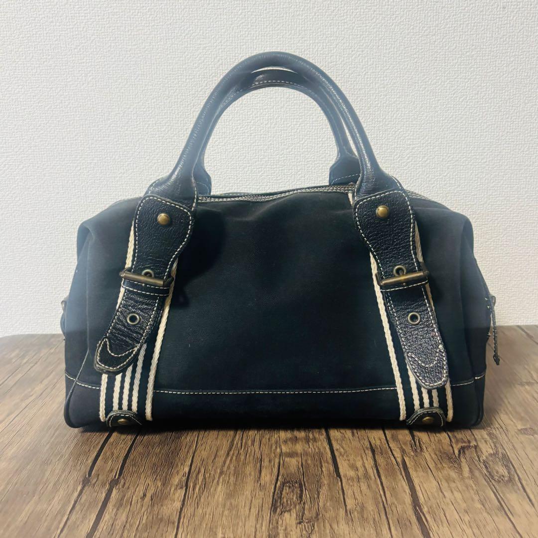 バーバリー ブルーレーベル ボストン ハンドバッグ キャンバス