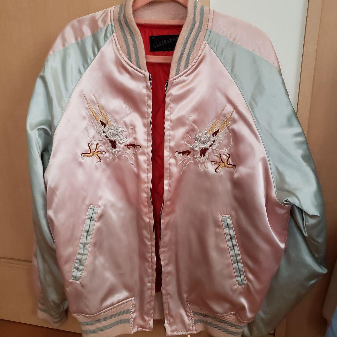 星姫 hoshihime 和柄 総刺繍 サテン スカジャン 鷹龍 日本製 - メルカリ