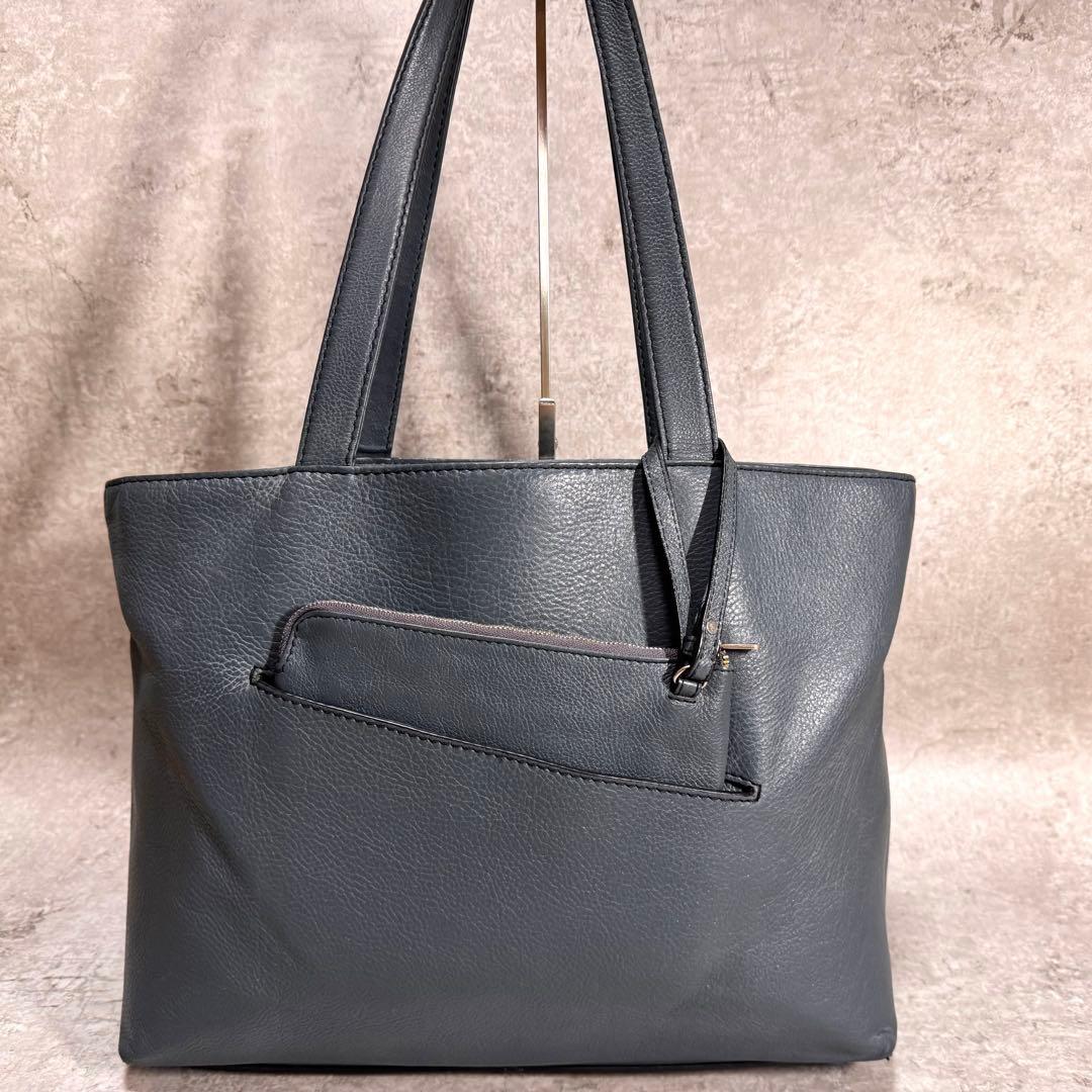 マザーハウス トートバッグ リニア レザー グレー A4◎ - メルカリ