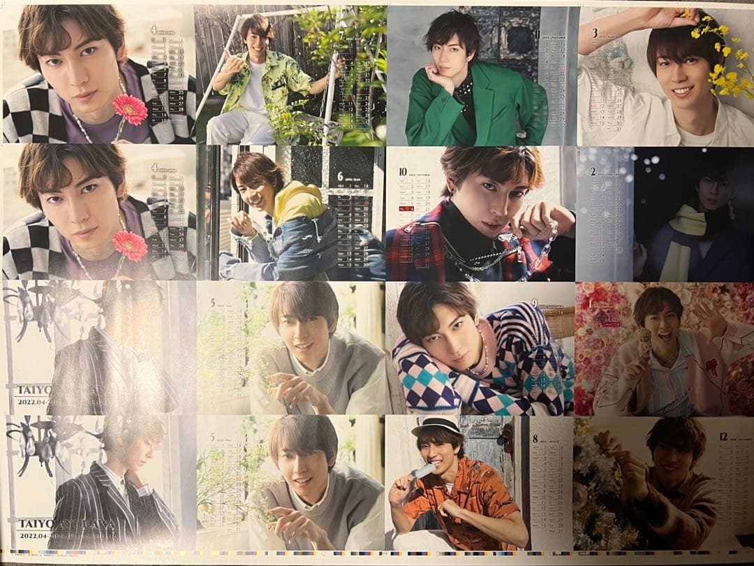 【非売品】鮎川太陽さん 2022〜2023年カレンダー 原本