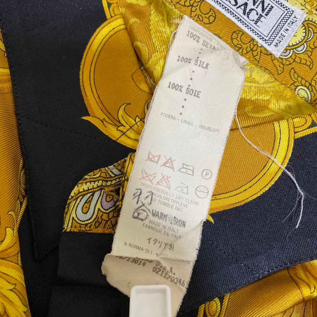 GIANNI VERSACE バロックシャツ シルク100% イタリア製 派手柄 - メルカリ