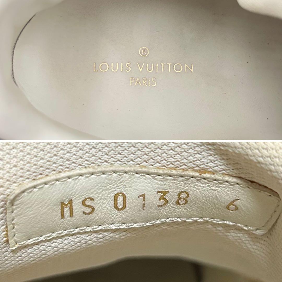 美品】ルイヴィトン ルクセンブルグライン スニーカー メンズ レザー