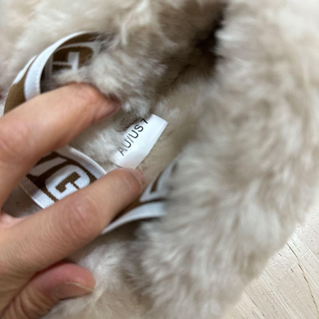 厚底ムートンブーツ サンダル ボア 24cm US7