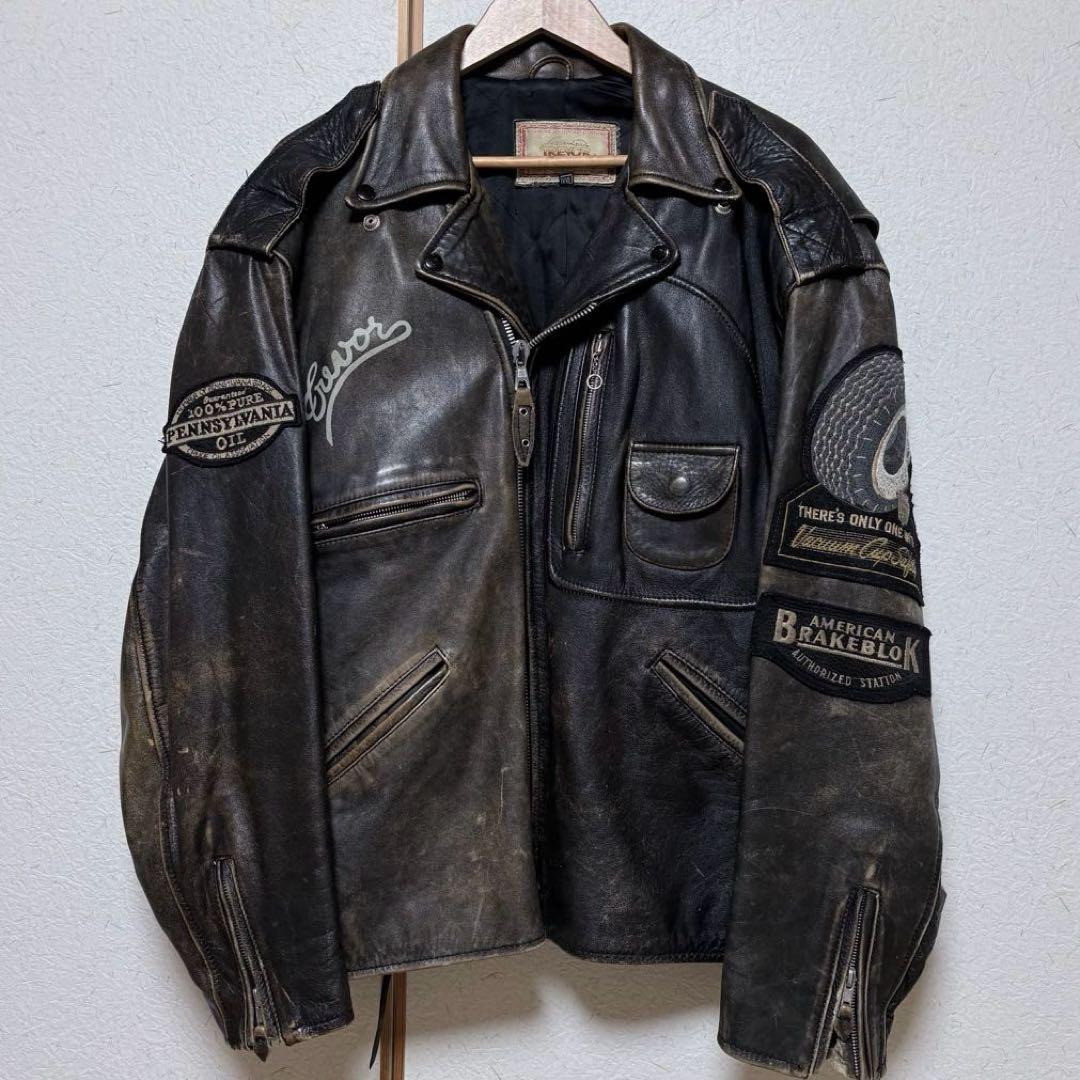 Lee TREVOR トレボー レザージャケット ライダースジャケット - メルカリ