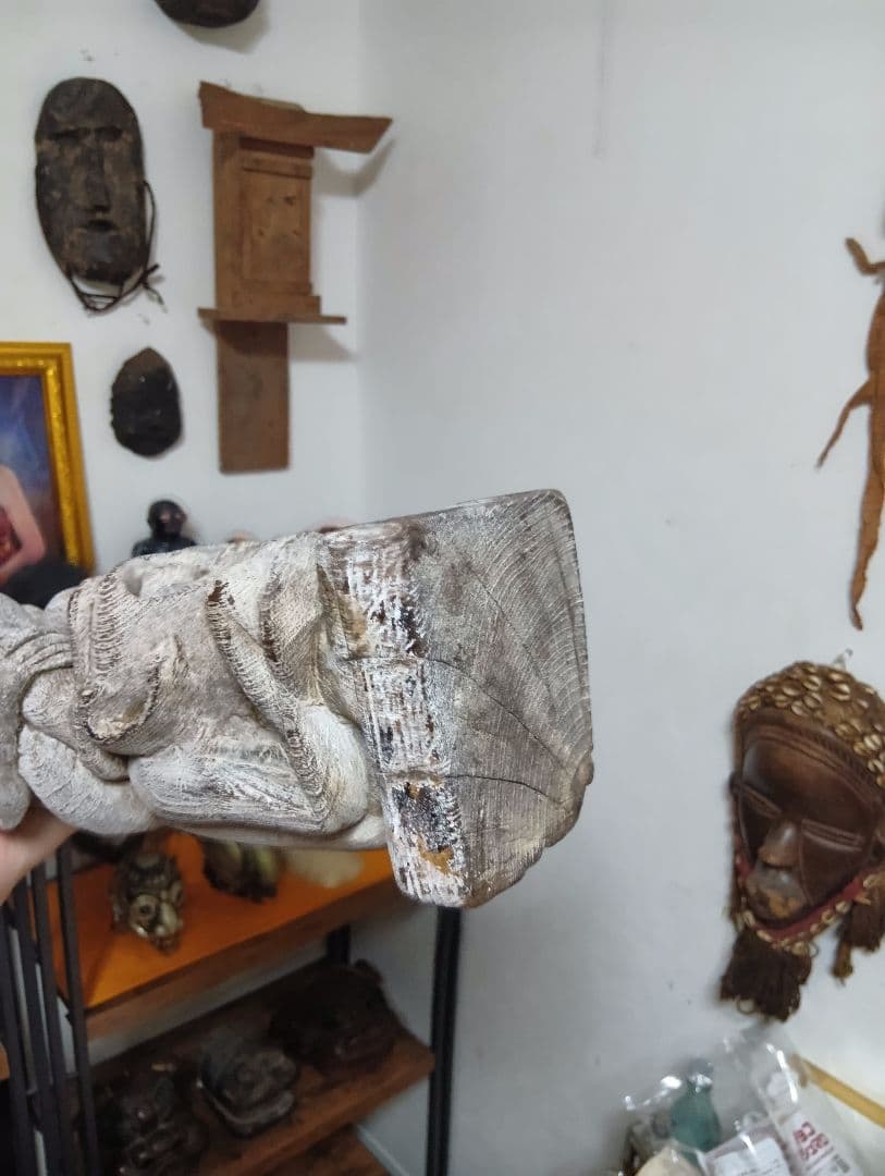 ダヤク族 ハンパトン 守神 神像 木彫 儀式 呪物 プリミティブアート