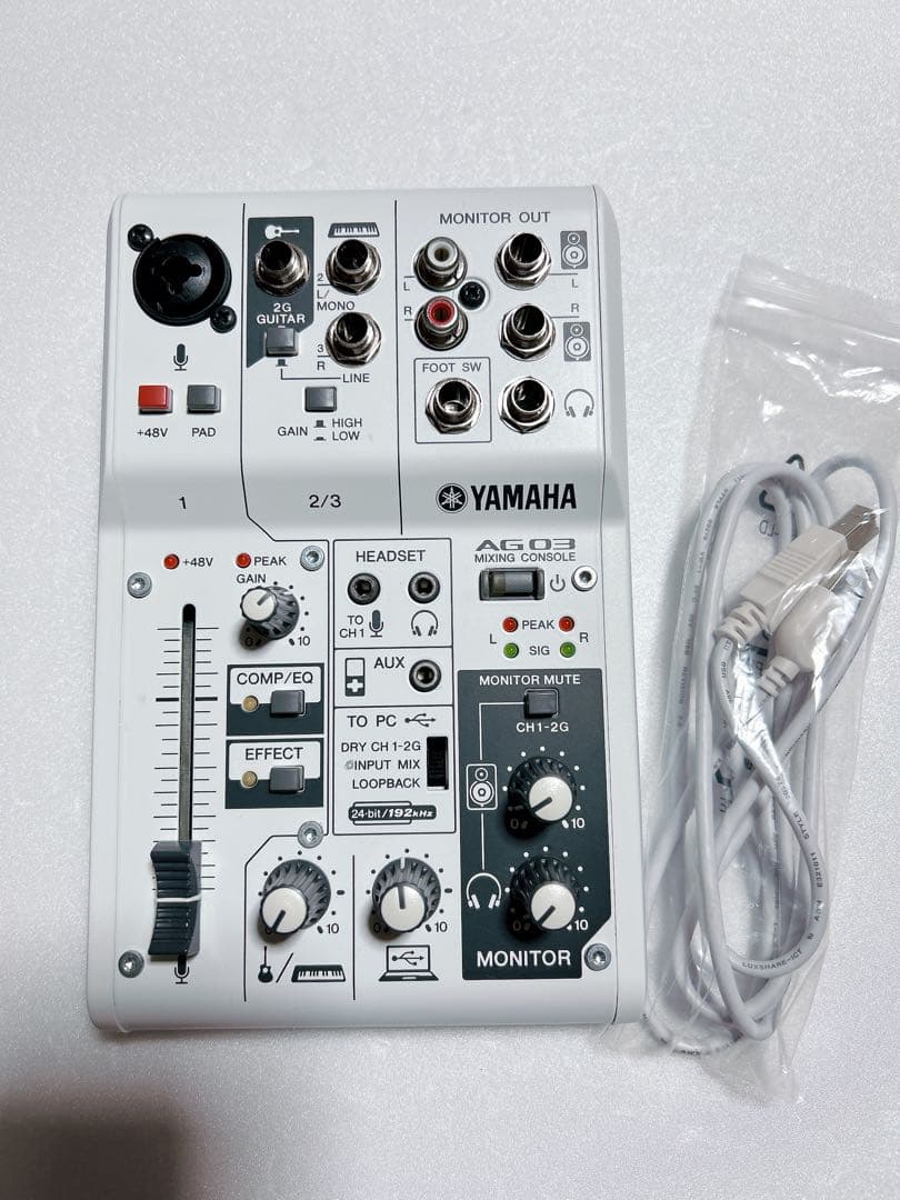YAMAHA AG03 オーディオインターフェース ミキサー 動作良好 YAMAHA AG03/AG06より待望の新モデル登場