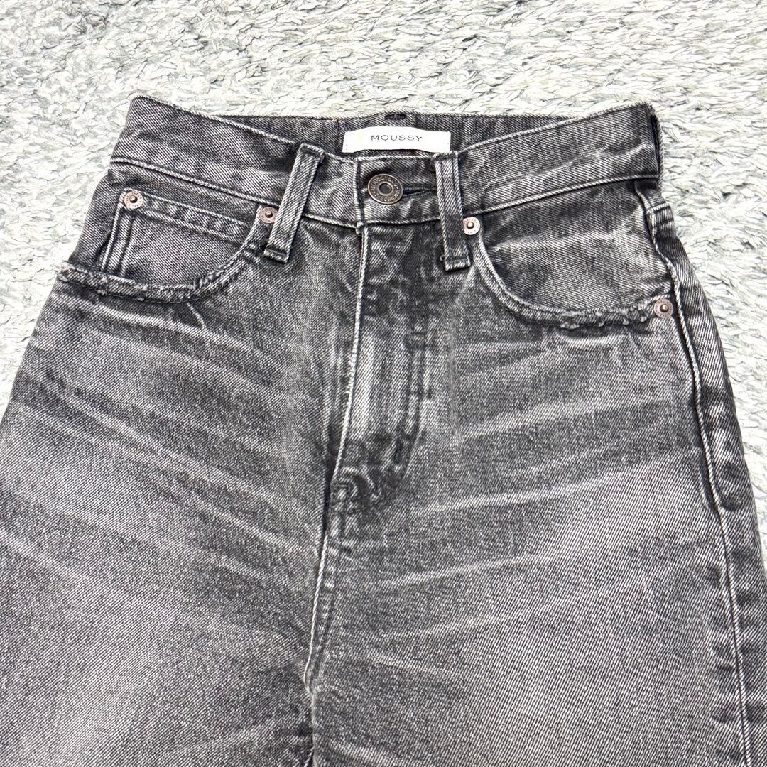 MOUSSY MVS BLACK FLARE ブラック フレアデニム 黒 22 - メルカリ