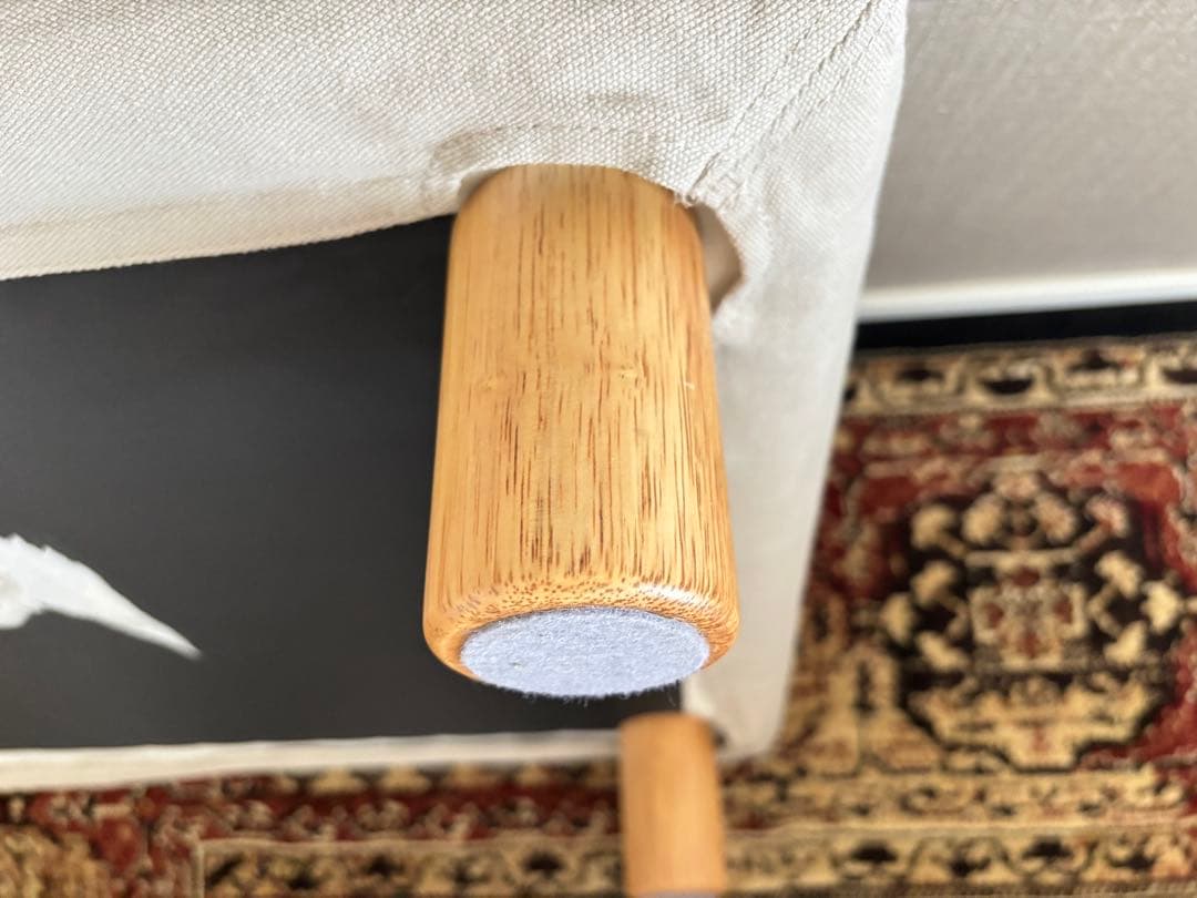 無印良品 オットマン フェザーポケットコイル 脚付き - メルカリ