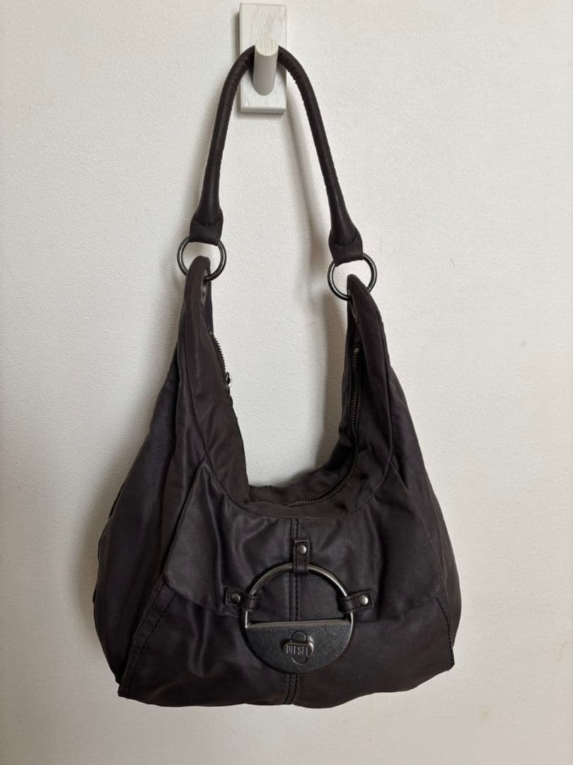 DIESEL archive metal logo ショルダーバッグ Y2K - DIESEL archive