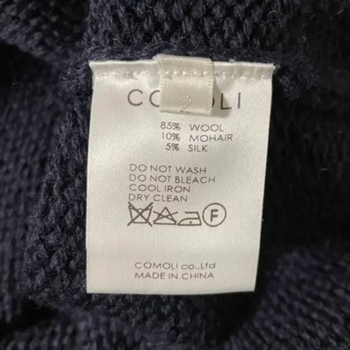 9*様 Comoli ハンドクルーネックニット ネイビー サイズ2 - メルカリ