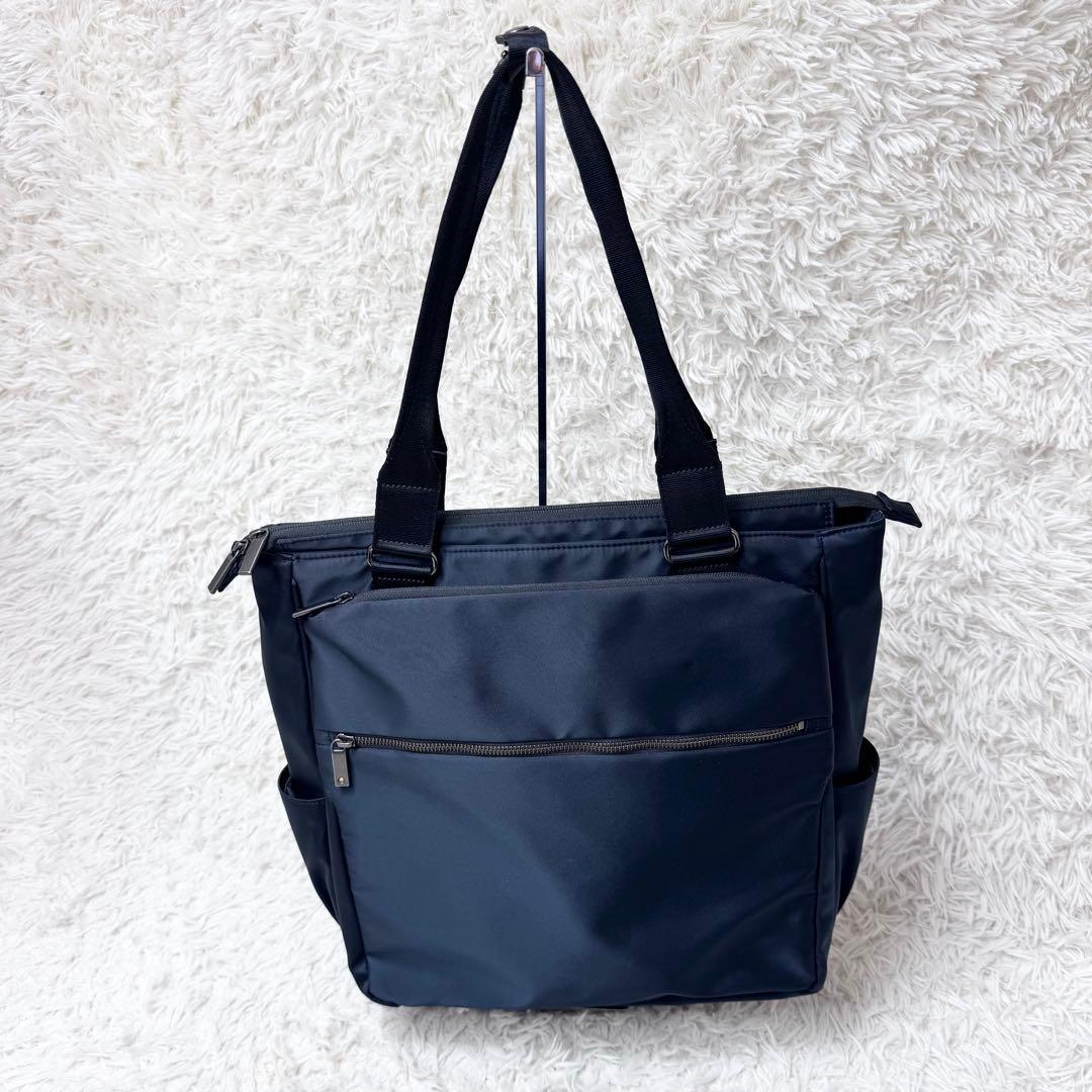 【新品未使用】ace. エース ビジネス トートバッグ ネイビー A4 pc対応